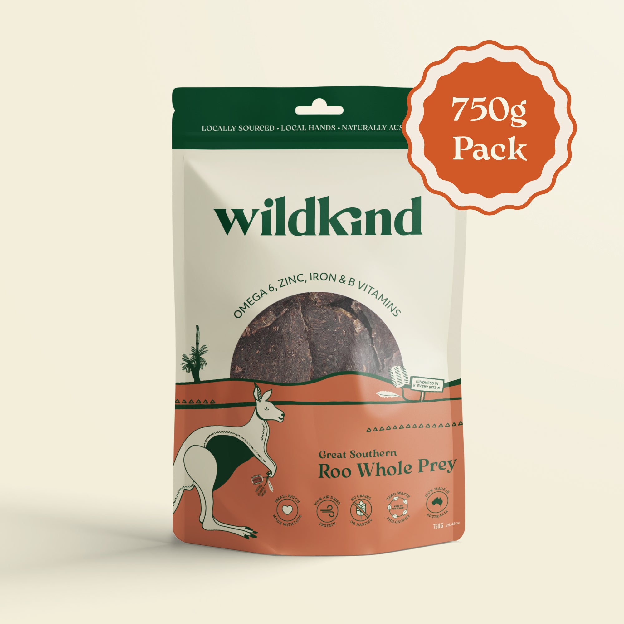 Great Southern Roo Whole Prey (750g)